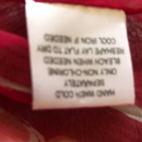 Floral Red and Pink Scarf - Picture 3 of 5